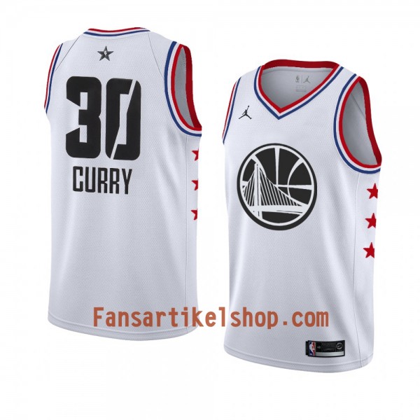 Golden State Warriors Trikot Stephen Curry 30 2019 All-Star Jordan Brand Weiß Swingman - Herren